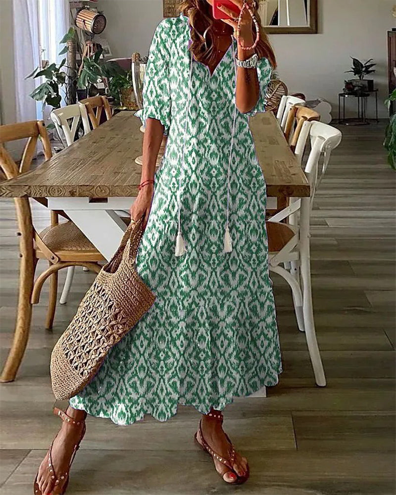 Christina | Boho Kleid das deinen Bauch elegant kaschiert