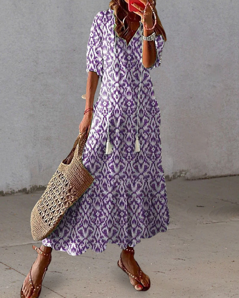 Christina | Boho Kleid das deinen Bauch elegant kaschiert