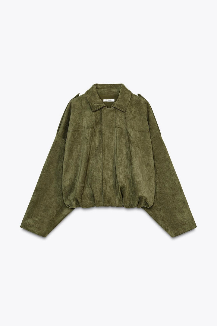 Lindsey Wildlederjacke | Grün