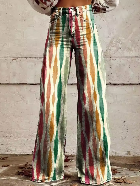 Tessa | Nachhaltige Flare-Hose für einen natürlichen Stil