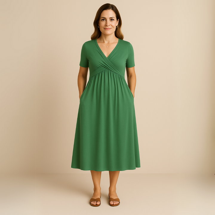 Corazon™ | Midikleid mit V-Ausschnitt