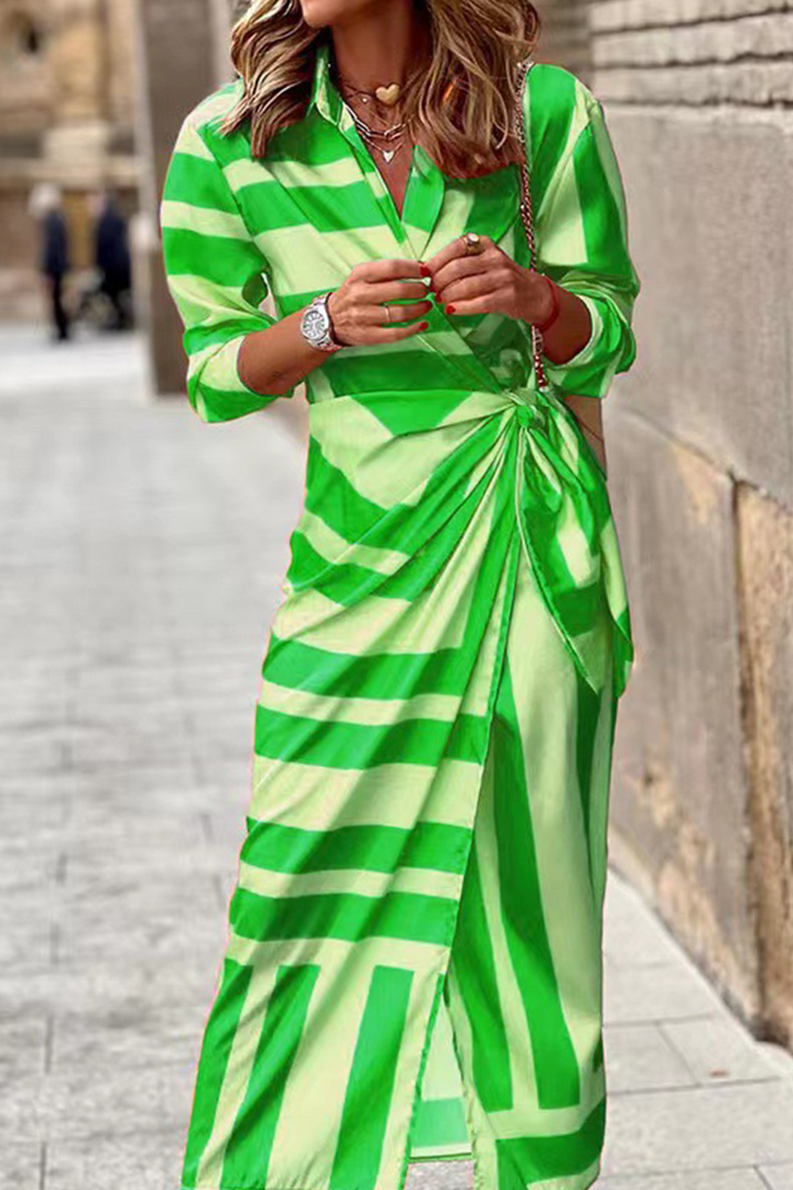 Helmi – Frühling Sommer Mode Druck Rock Kleid