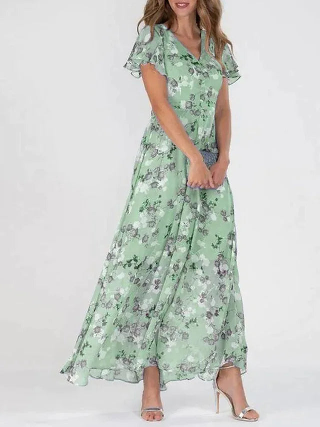 Sofia™ | Blumenkleid mit Volantärmeln
