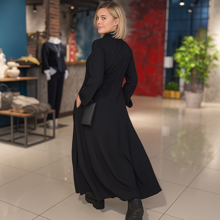 Evia | Weites Maxikleid mit Schlitz
