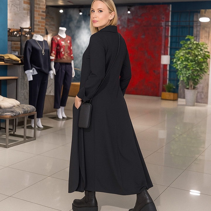 Evia | Weites Maxikleid mit Schlitz