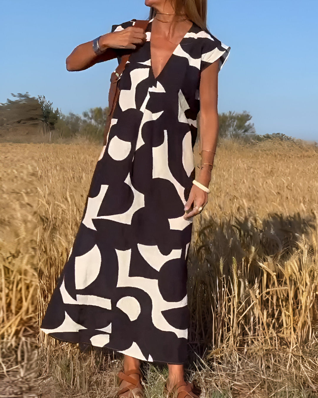 Aria™ – Stilvolles bedrucktes Kleid