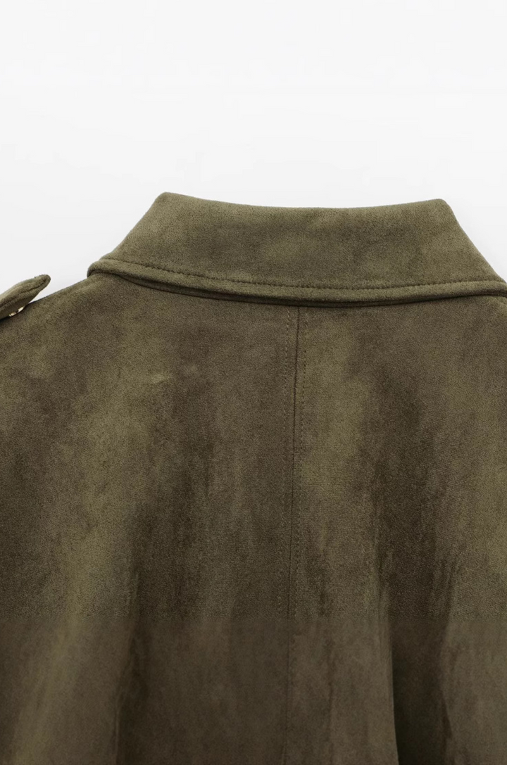 Lindsey Wildlederjacke | Grün