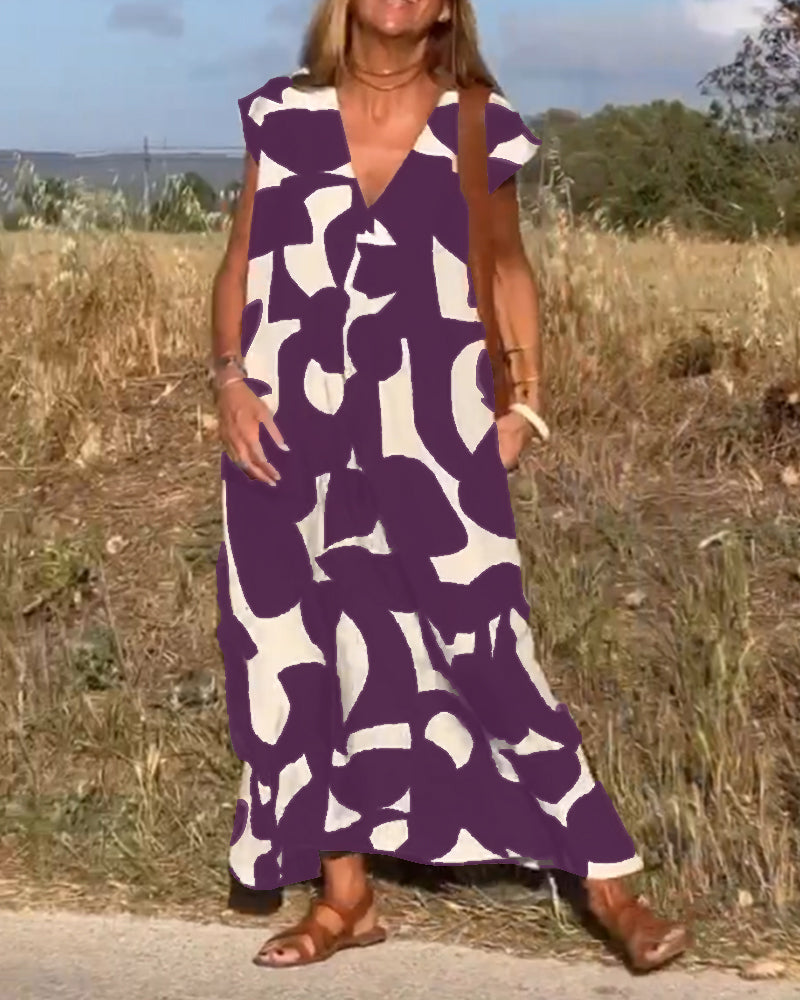 Aria™ – Stilvolles bedrucktes Kleid