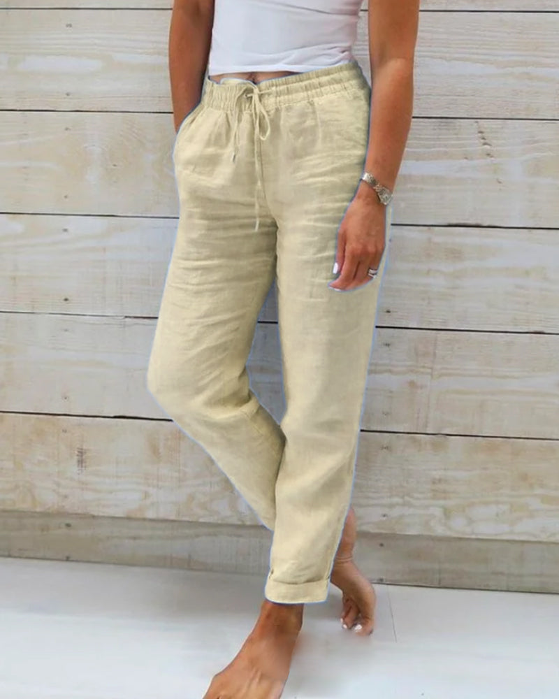 Lena | Bequeme Leinenhose