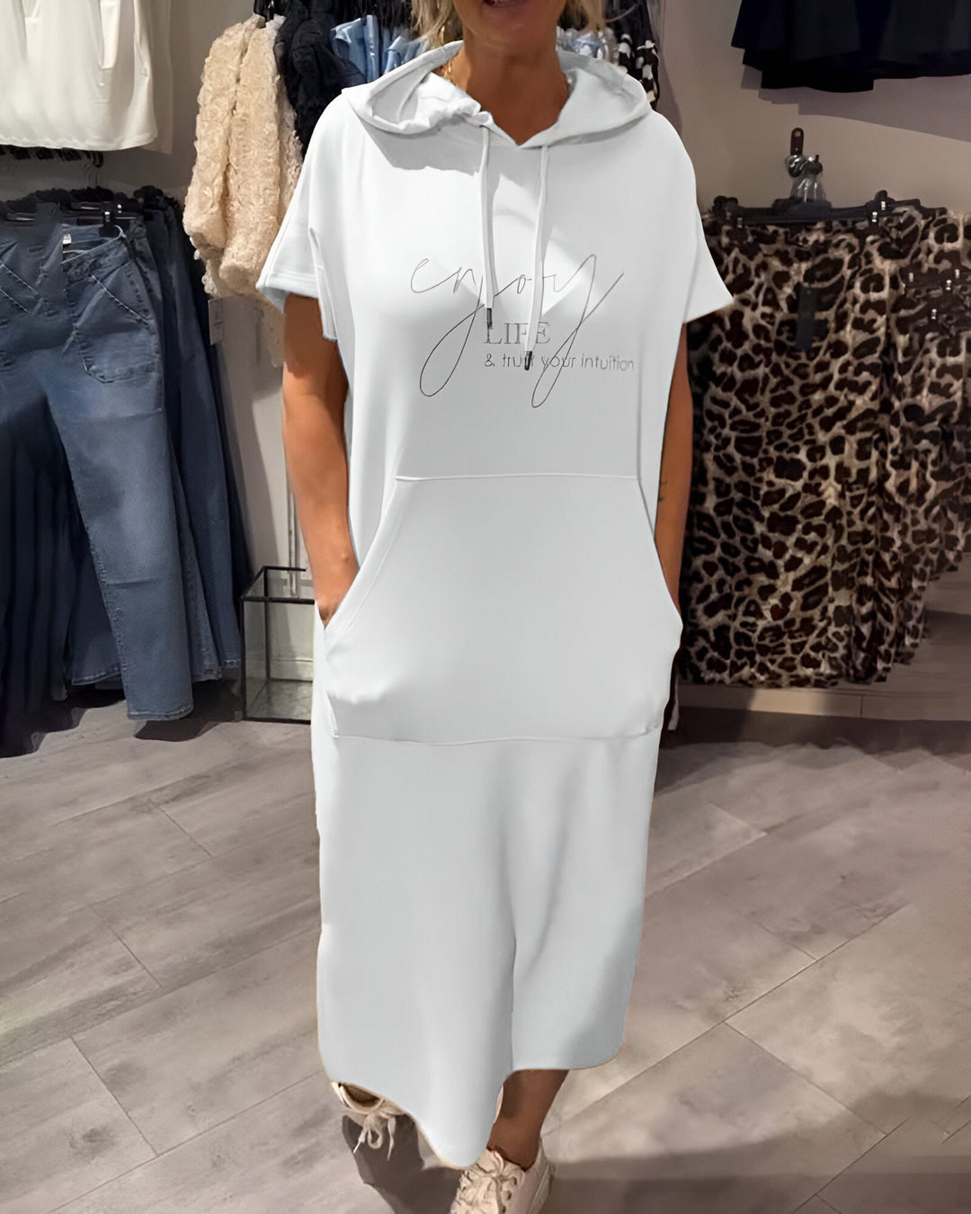 Saskia™ | Lässiges Hoodiekleid