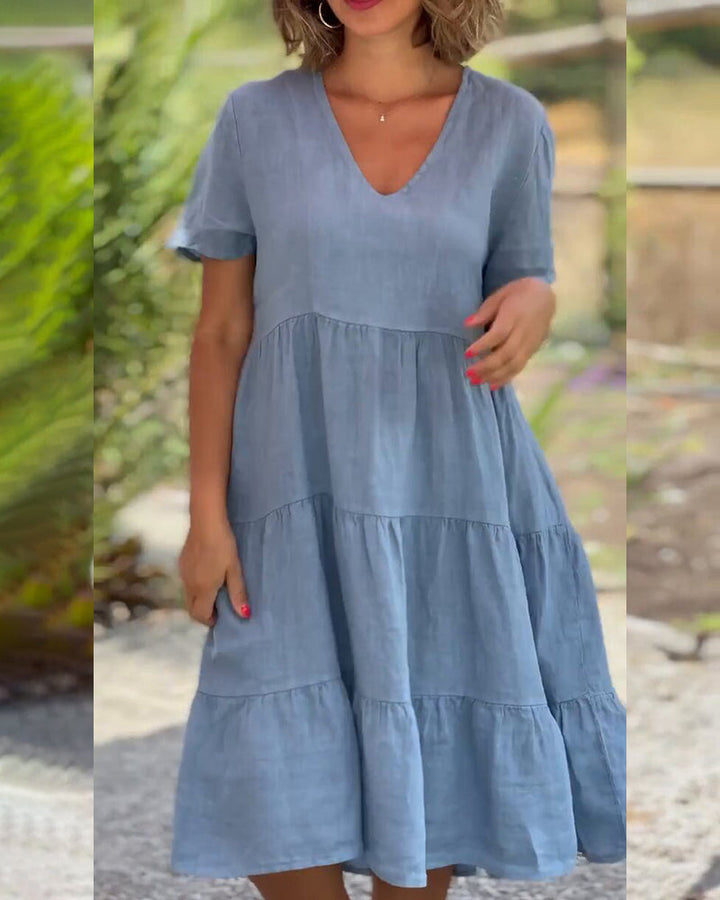 Susan - V-Ausschnitt Dress