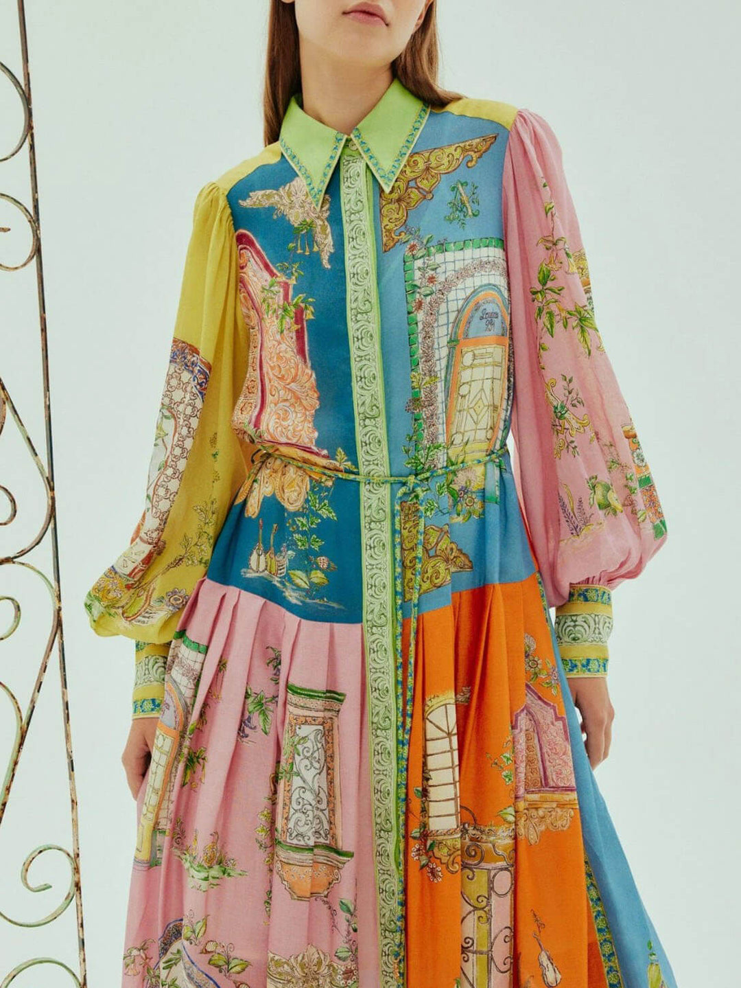 Midikleid Postkarten Sommer