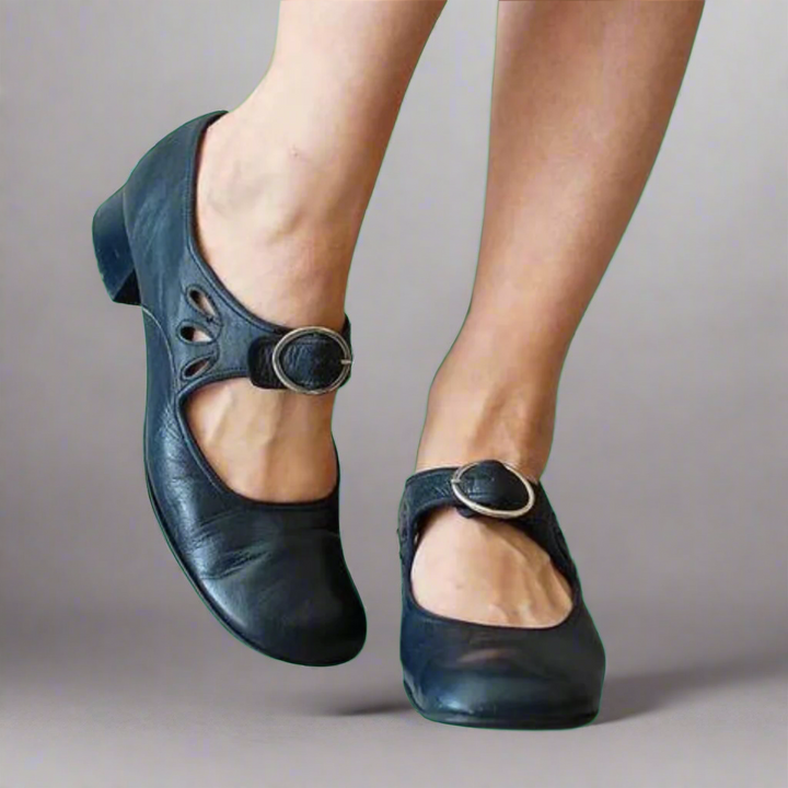 DENISE | Orthopädische Ledersandalen mit bequemer Keilsohle