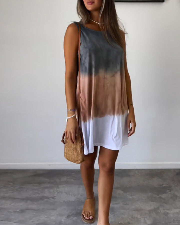 Josie - Mini-Kleid mit Gradient-Trade-Dye-Druck