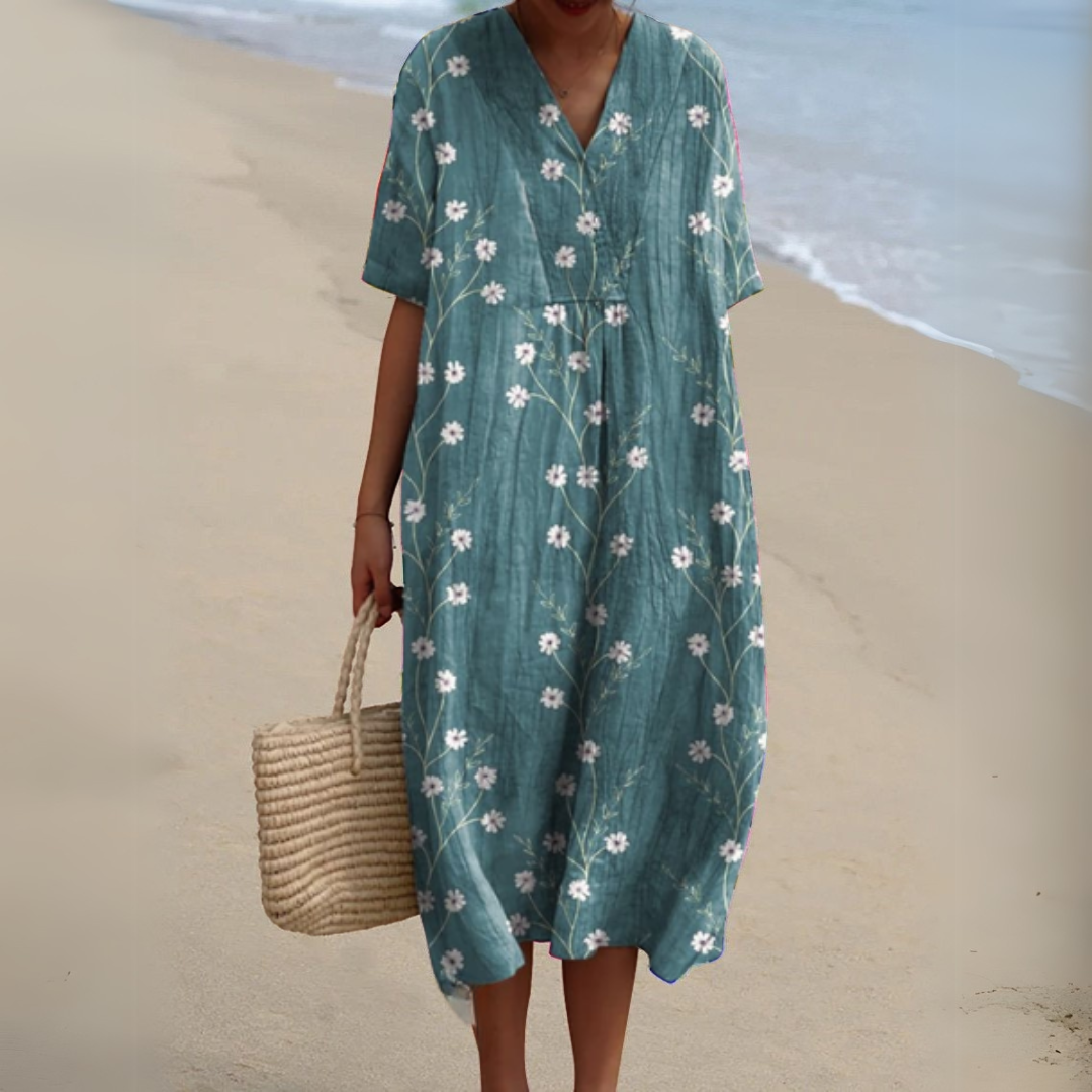Irene | Leichtes Sommerkleid mit floraler Note