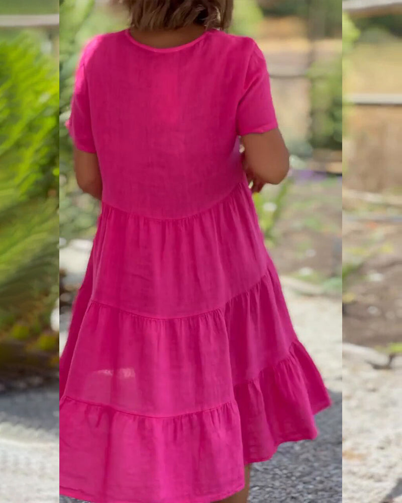 Susan - V-Ausschnitt Dress