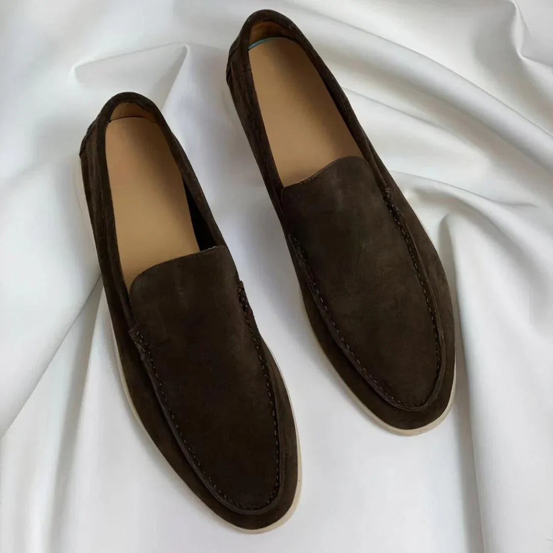 Elegante Slipper aus Veloursleder für Herren