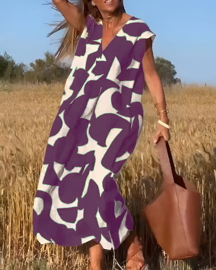 Aria™ – Stilvolles bedrucktes Kleid