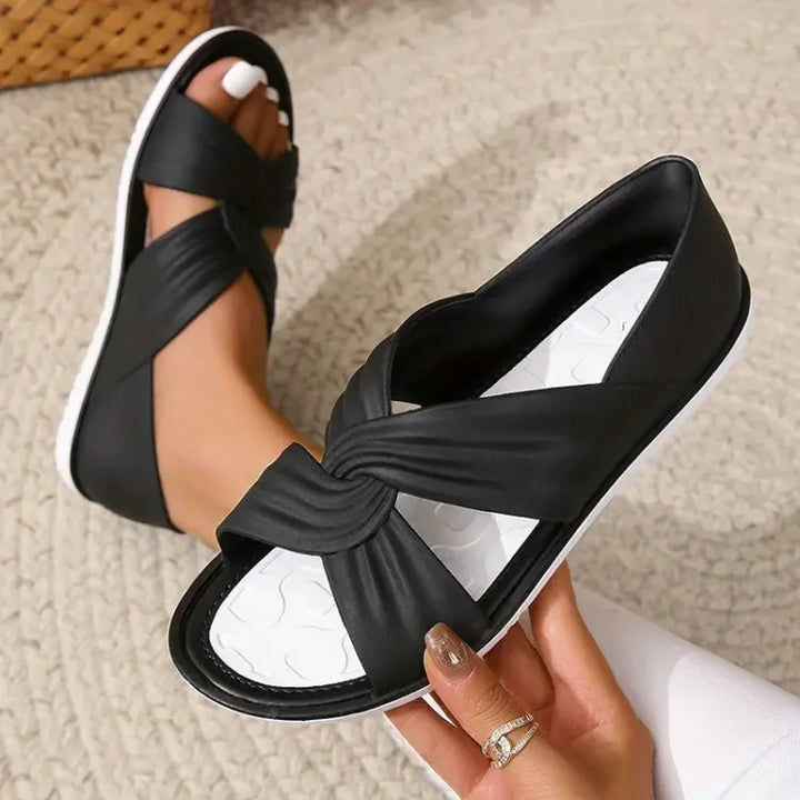 EVANIA | Bequeme  Sandalen mit Schleifen-Design