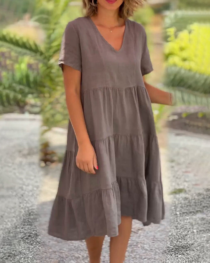 Susan - V-Ausschnitt Dress