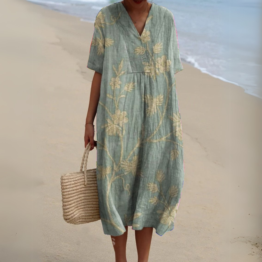 Irene | Leichtes Sommerkleid mit floraler Note