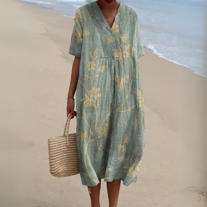Irene | Leichtes Sommerkleid mit floraler Note