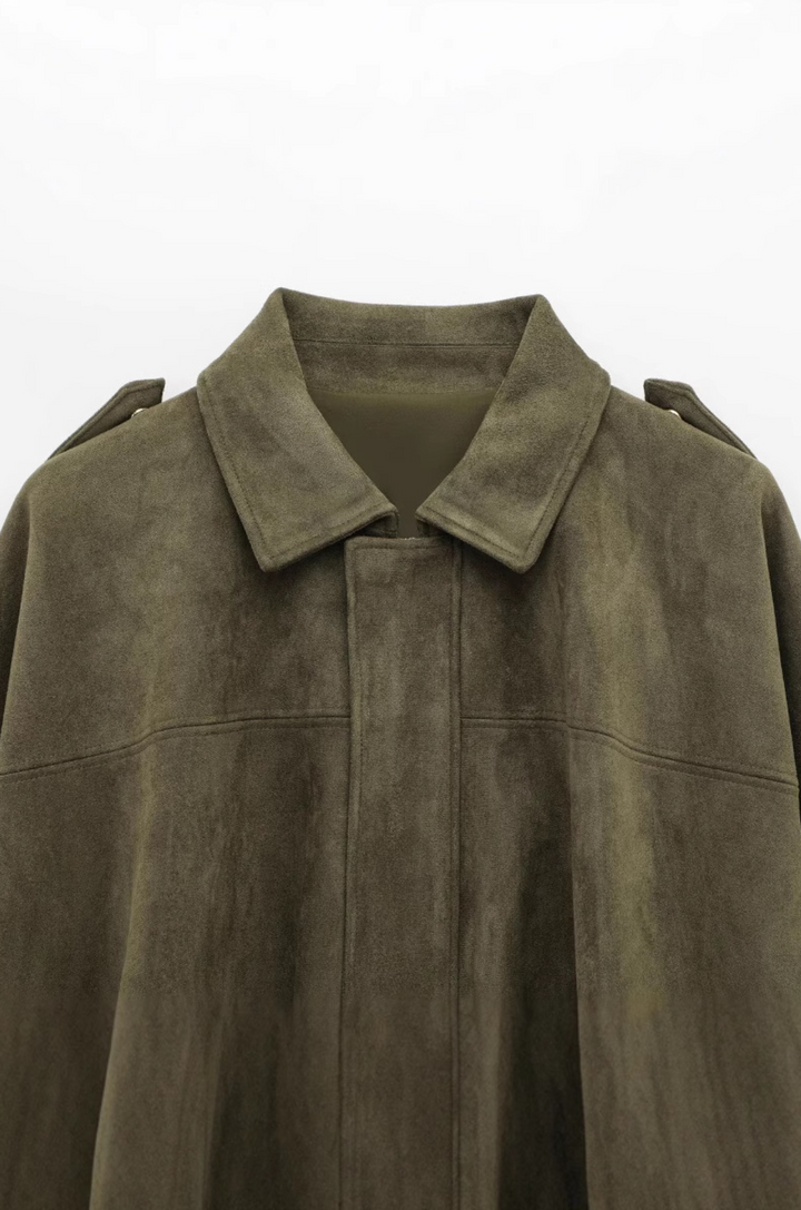 Lindsey Wildlederjacke | Grün