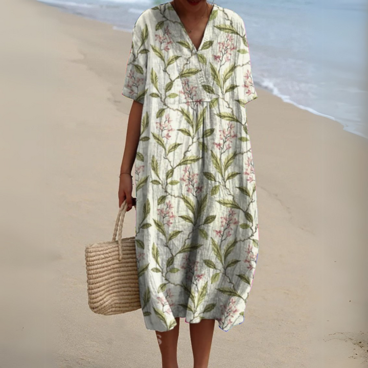 Irene | Leichtes Sommerkleid mit floraler Note