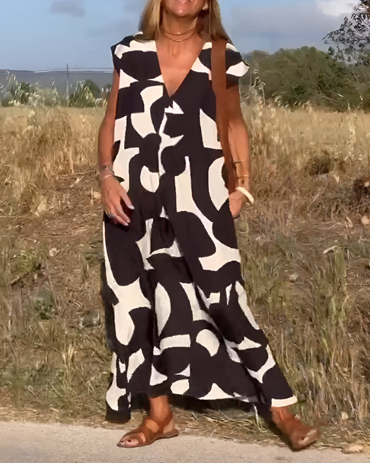 Aria™ – Stilvolles bedrucktes Kleid
