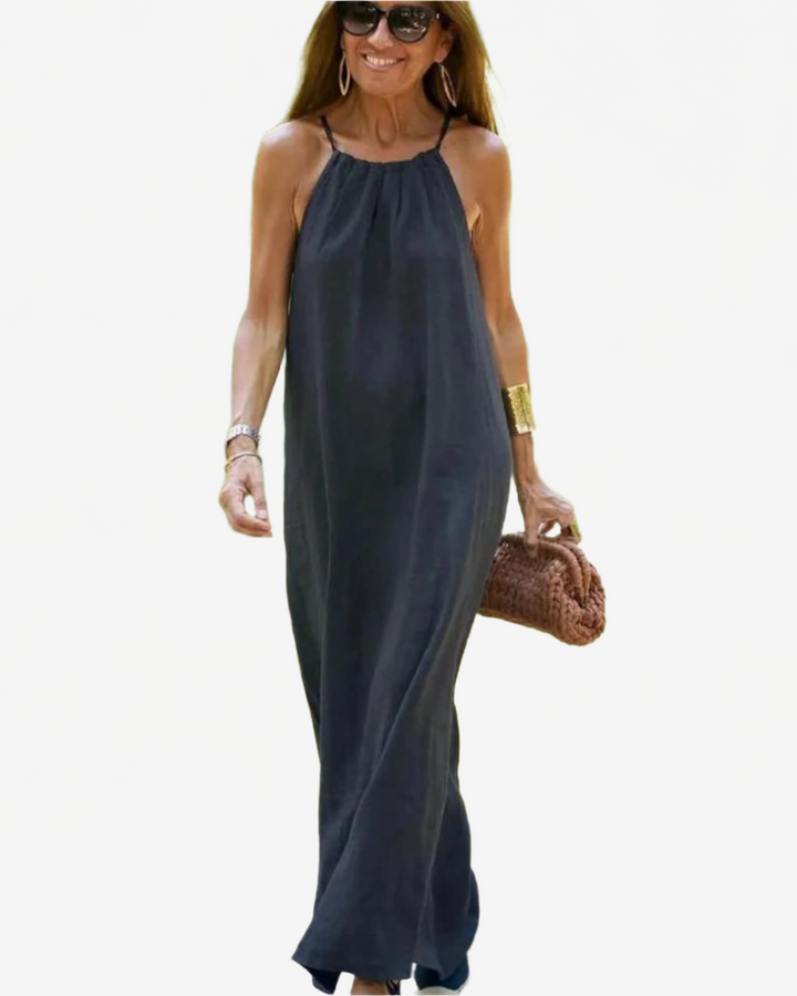 Lena | Flüssiges Leinenkleid