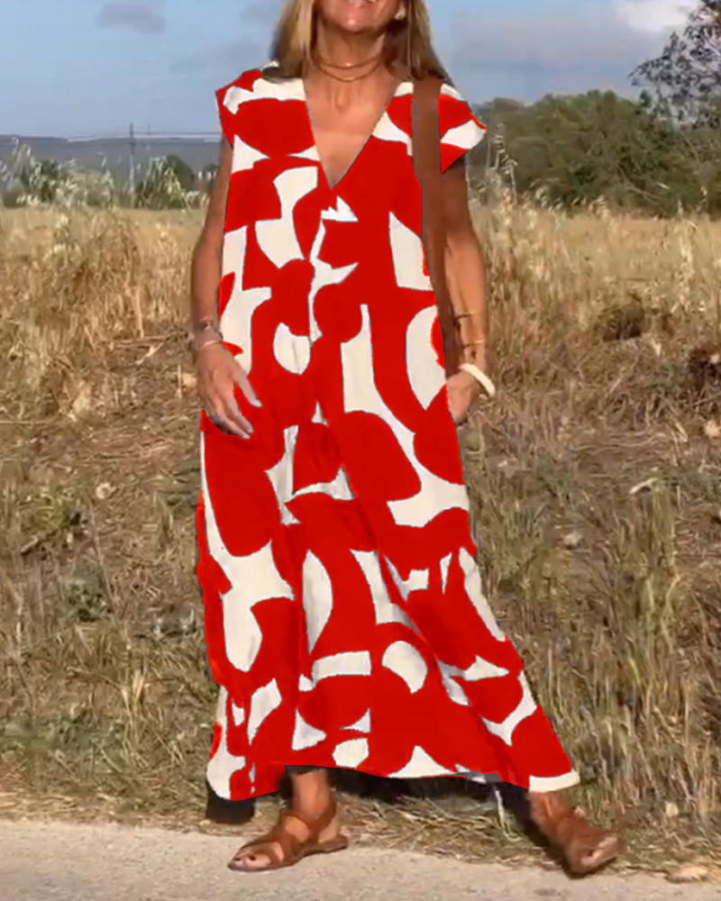 Aria™ – Stilvolles bedrucktes Kleid