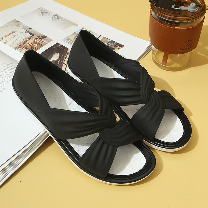 EVANIA | Bequeme  Sandalen mit Schleifen-Design