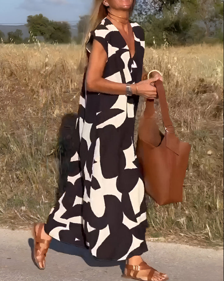 Aria™ – Stilvolles bedrucktes Kleid