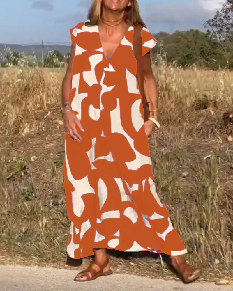 Aria™ – Stilvolles bedrucktes Kleid