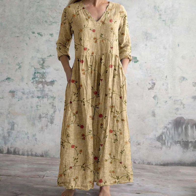 Erica - Elegantes Blumen Kleid