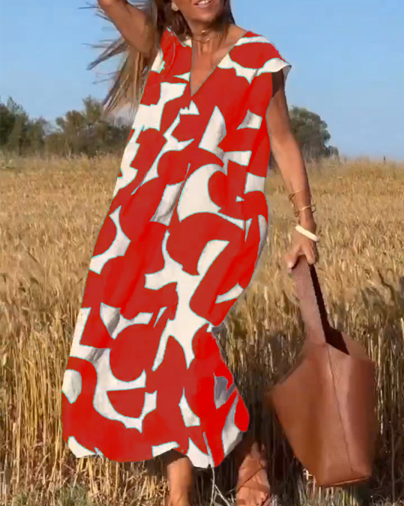 Aria™ – Stilvolles bedrucktes Kleid