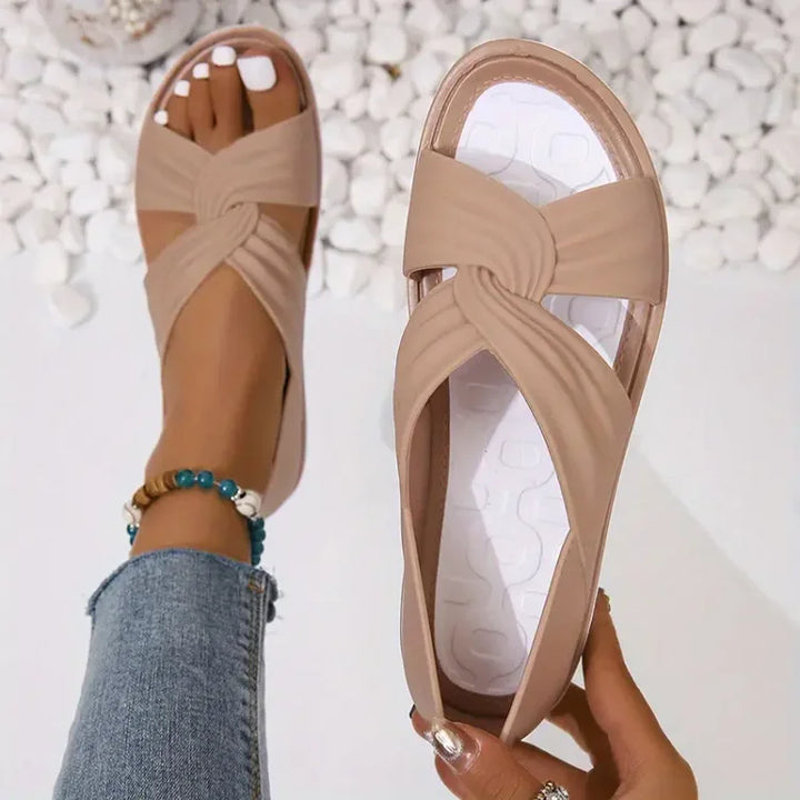 EVANIA | Bequeme  Sandalen mit Schleifen-Design