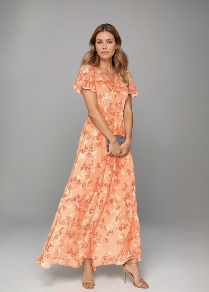 Sofia™ | Blumenkleid mit Volantärmeln