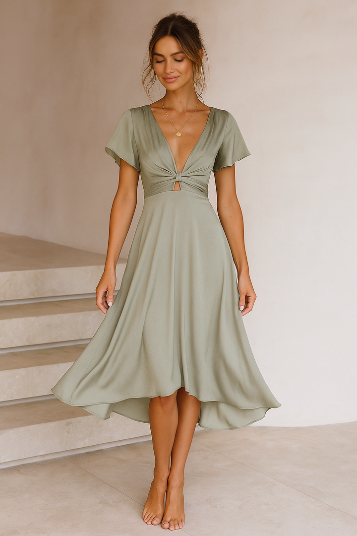 Elina™ | Midikleid mit Knotendetail