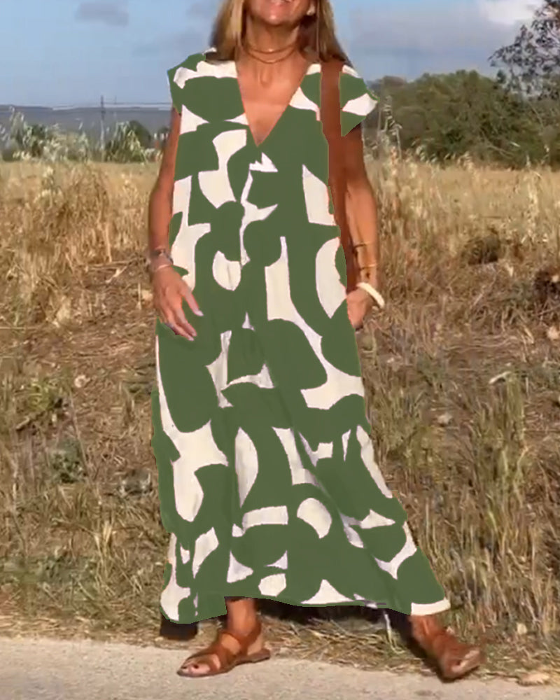 Aria™ – Stilvolles bedrucktes Kleid