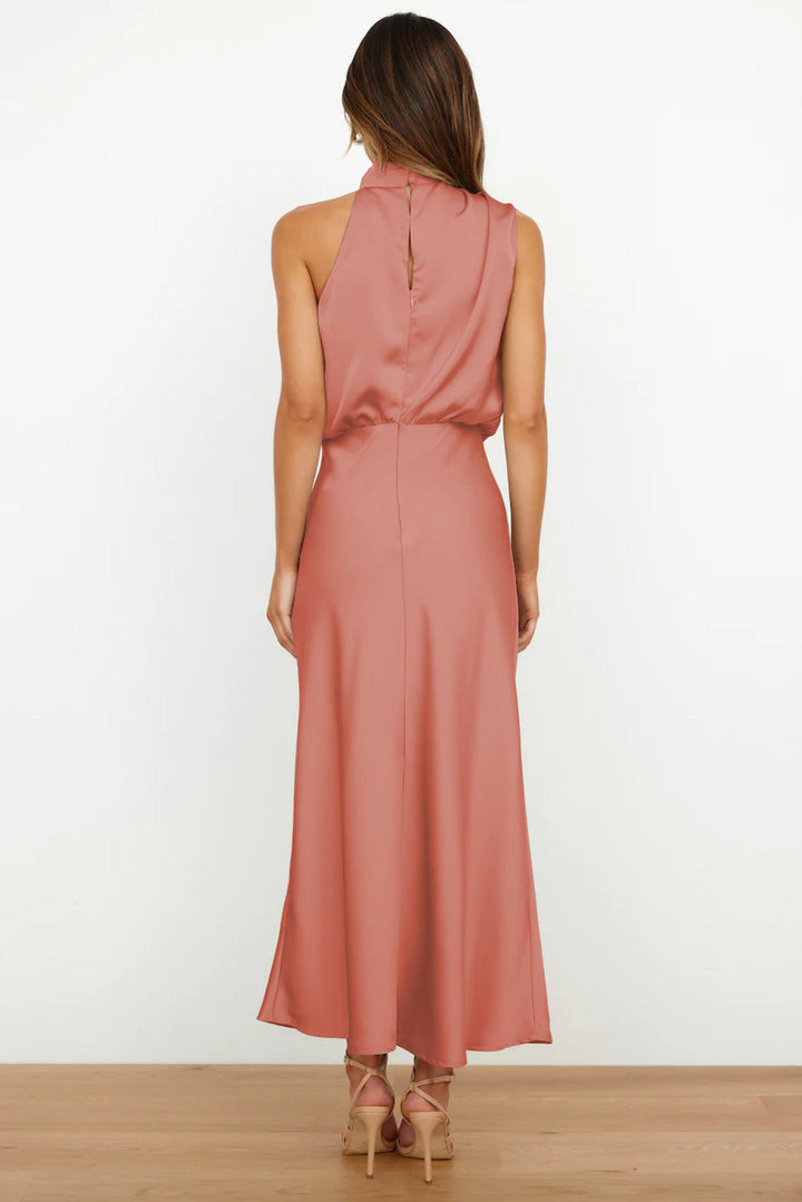 Lydia | Langes Kleid mit Halterneck