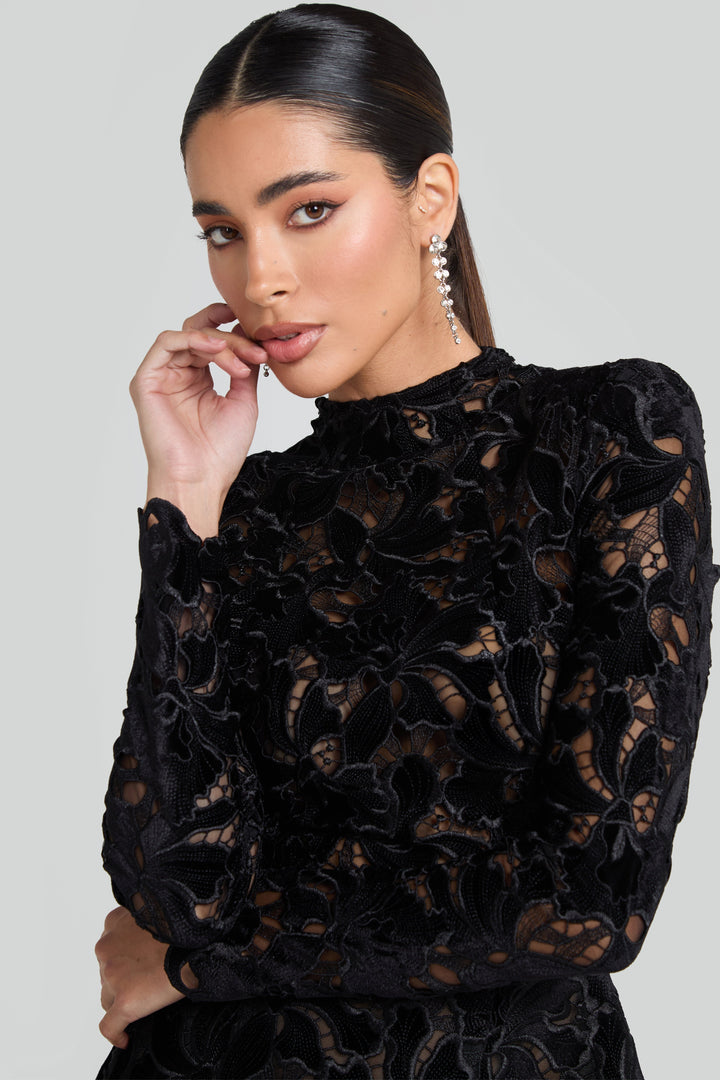 Nadia | Schwarzes Kleid