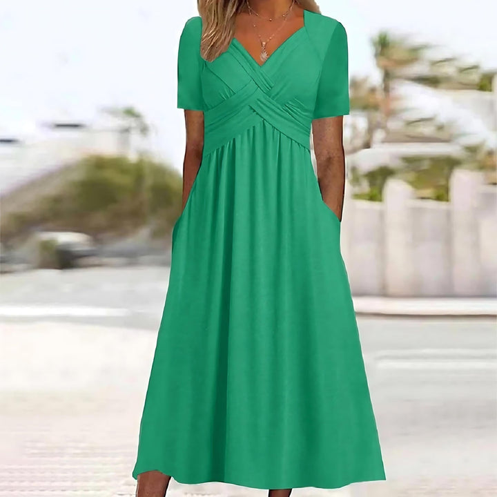 SOFIA | Figurbetontes Midikleid mit schmeichelnder Silhouette für elegante Anlässe