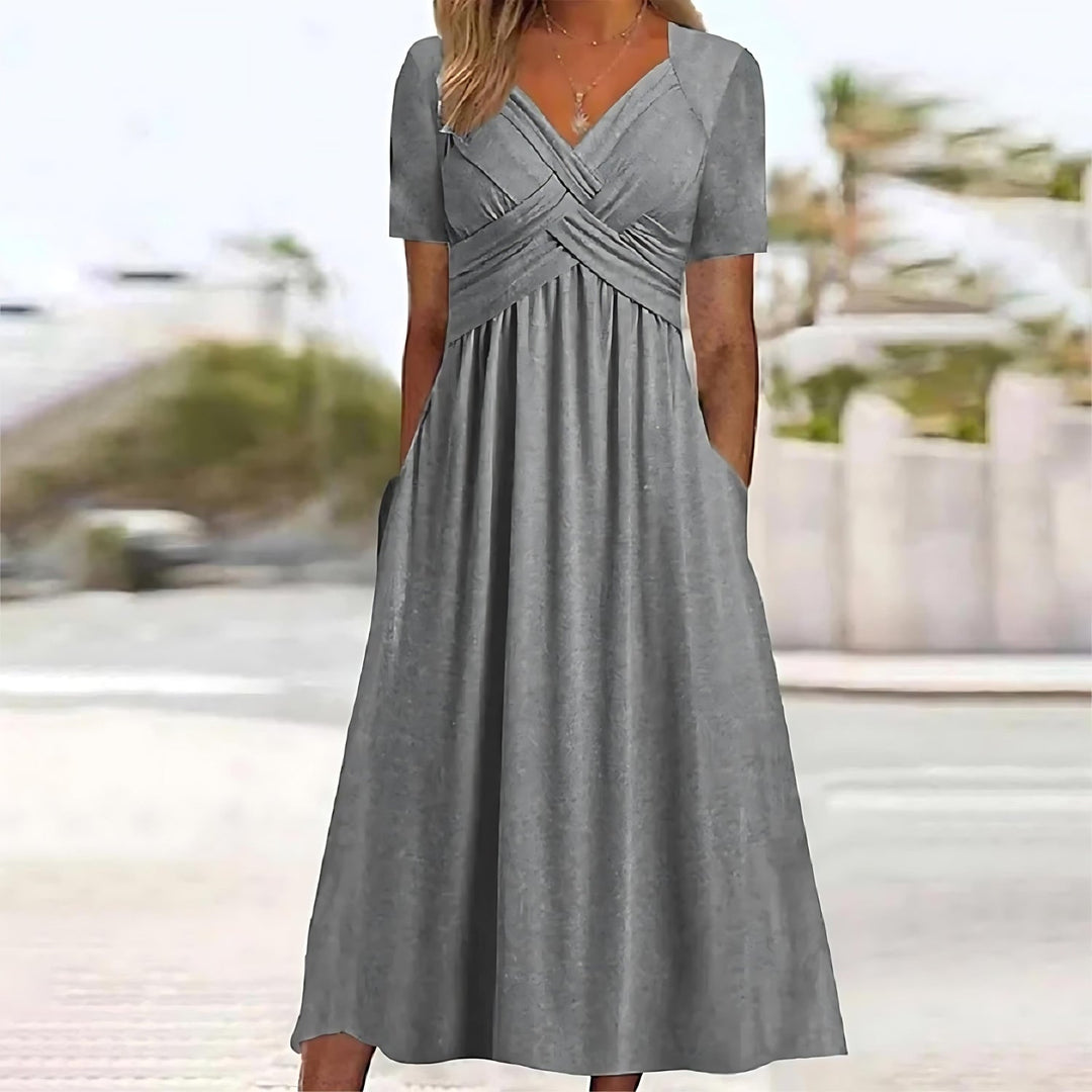 SOFIA | Figurbetontes Midikleid mit schmeichelnder Silhouette für elegante Anlässe