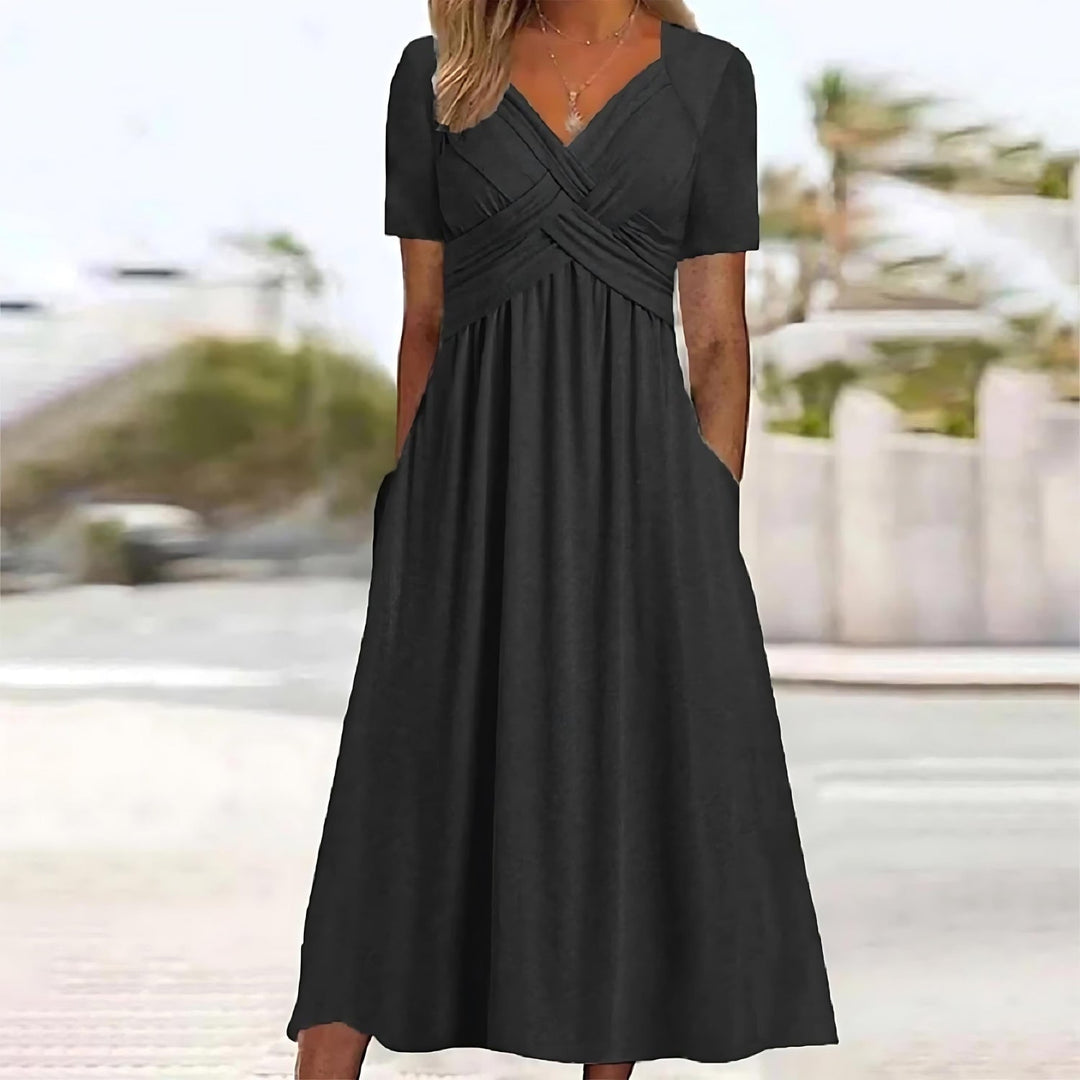 SOFIA | Figurbetontes Midikleid mit schmeichelnder Silhouette für elegante Anlässe