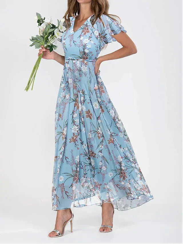 Sofia™ | Blumenkleid mit Volantärmeln