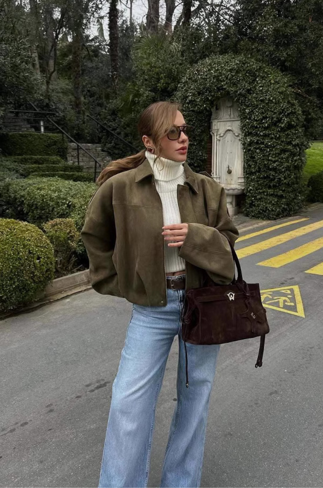 Lindsey Wildlederjacke | Grün