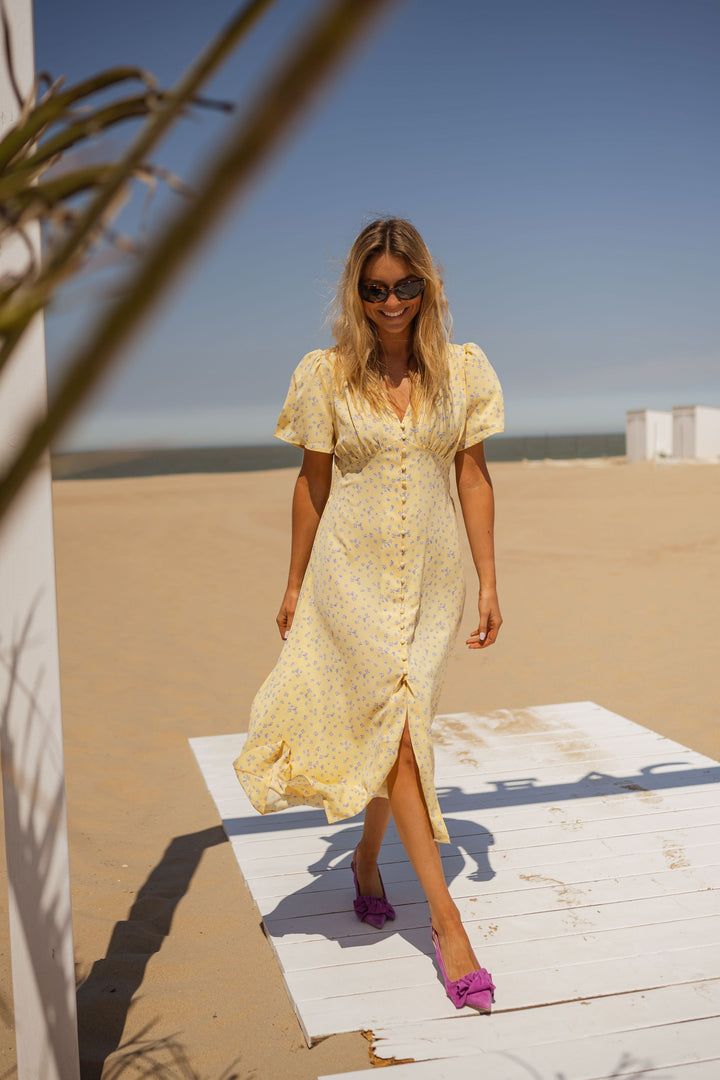 Diana™ | Das Geblümtes Sommer Midikleid