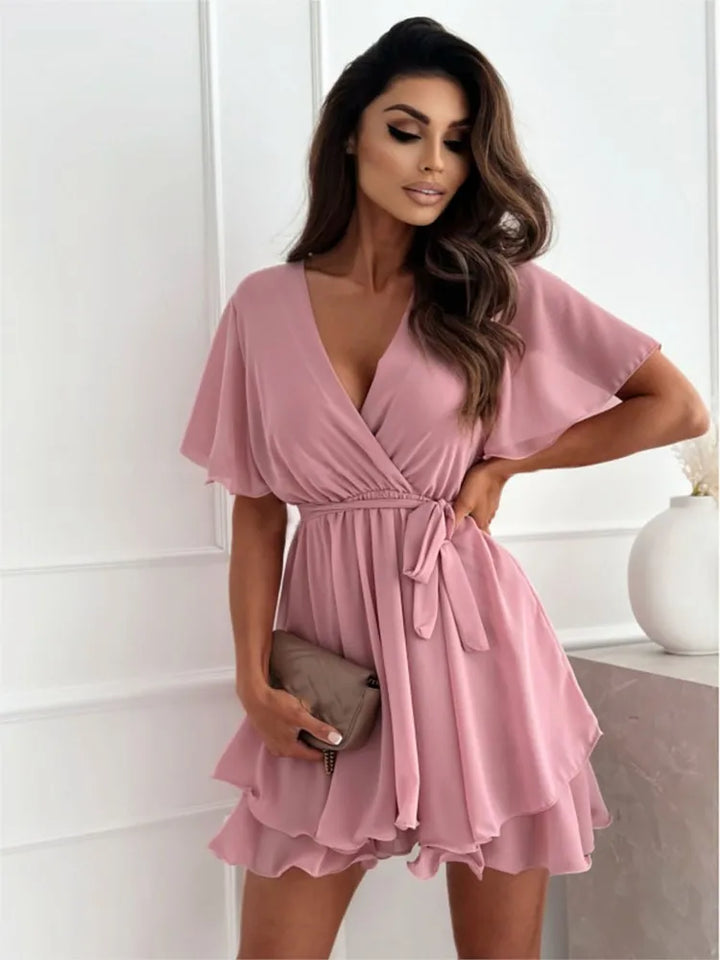 Rhea™ | Wickelkleid mit Rüschen