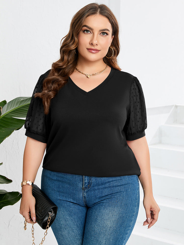 Rhianna™ | Elegantes Top mit Puffärmeln
